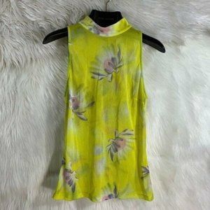 Gianni Versace Couture Vintage Yellow Floral Top Size Euro 42
